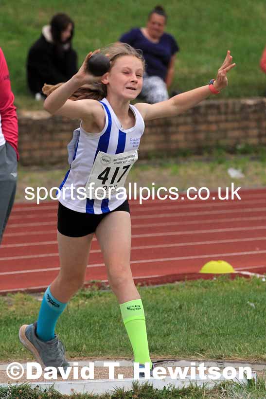 Shot putt, 2022 NEGP Monkton 5, Wednesday, July 20th. Photo: David T. Hewitson/Sports for All Pics